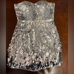 Silver Sequin Dress